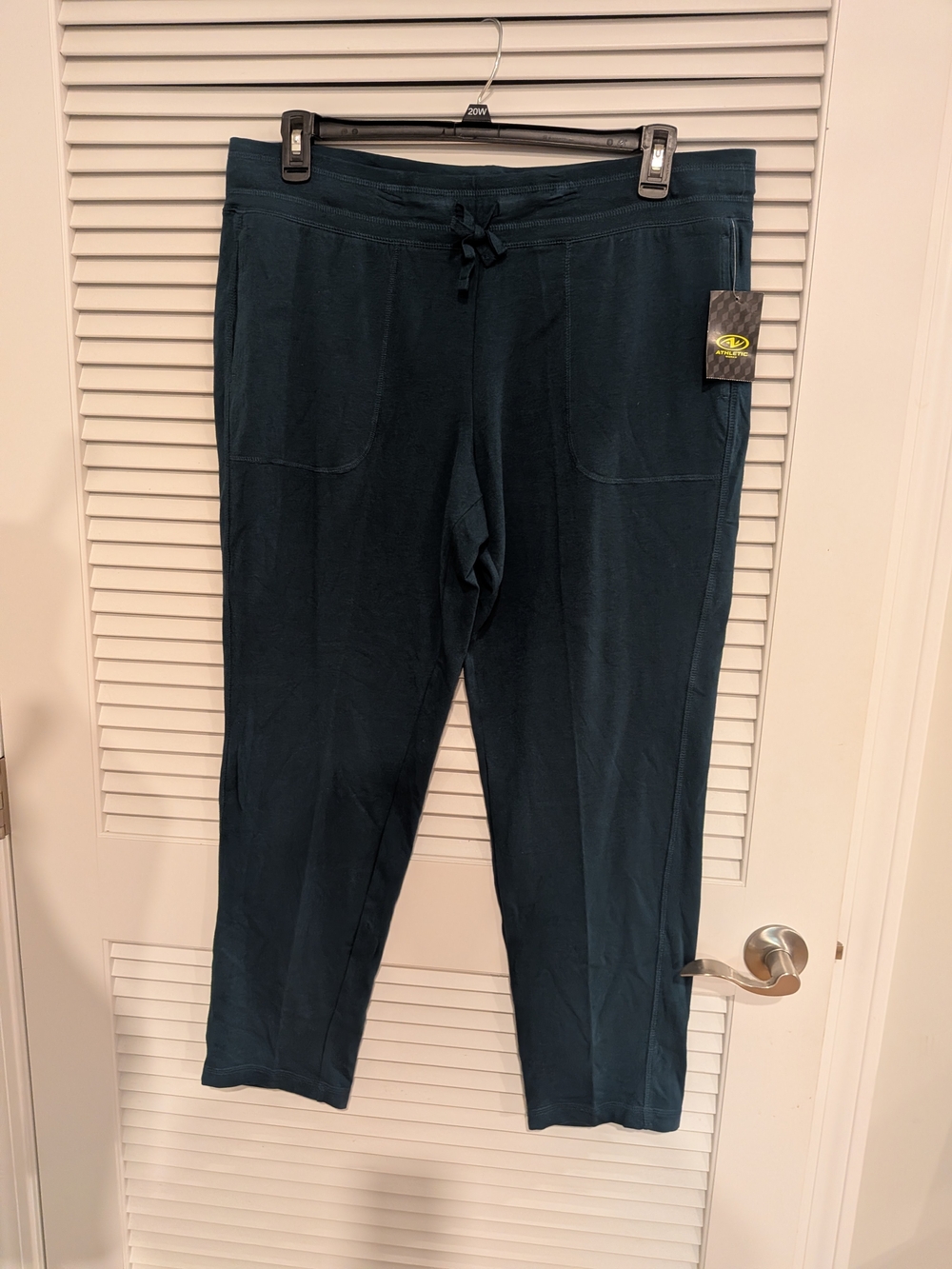 B#1: Athletic Works Men's Dark Teal Drawstring Joggers Size XL/XG (16-18)